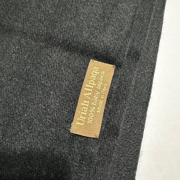 Baby Alpaca Shawl / Wrap in Black with Multicolor Embroidery – Made in Peru  New - Picture 9 of 14